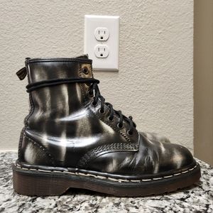 SOLD Vintage Black/ White Rub off Dr. Martens
